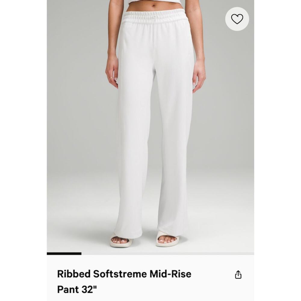 Ribbed Softstreme Mid-rise Pant 32"